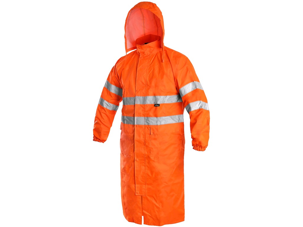 Nepremokavý reflexný plášť BATH oranžový