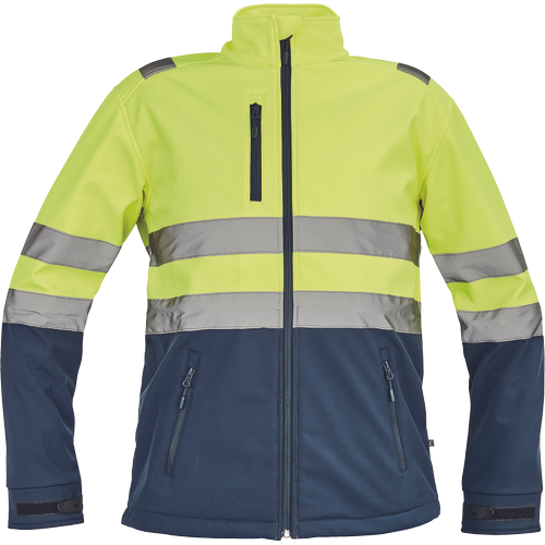 GRANADA HV SOFTSHELLOVA bunda žltá-navy