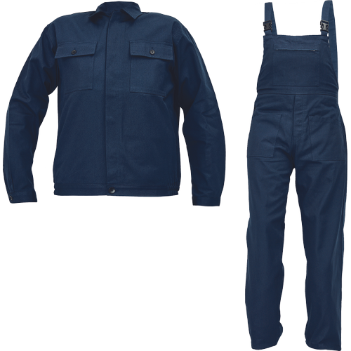 RALF BE-01-005 set bunda+ noh. s náprsenkou navy