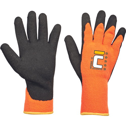 ARVENSIS rukavice latex oranžové