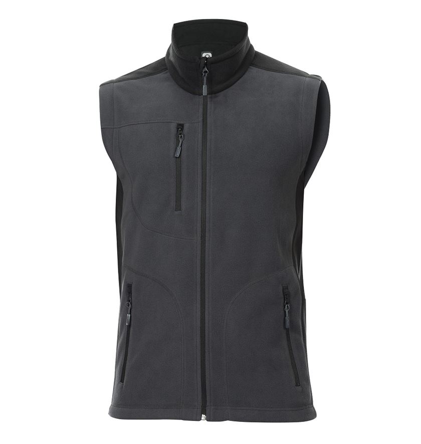 Vesta fleece MARTIN pánska tm.sivá