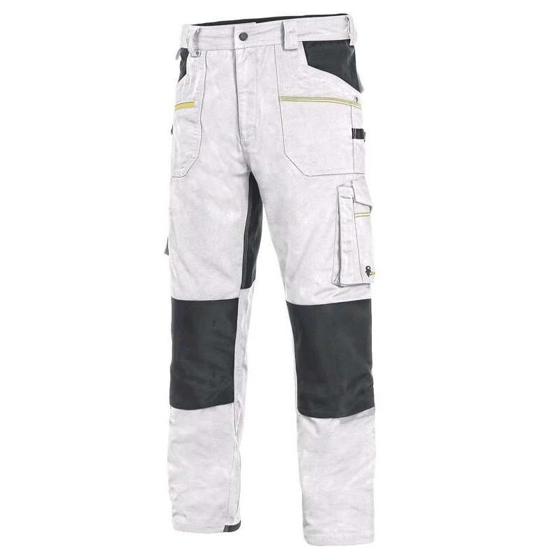 Nohavice CXS STRETCH bielo-sivé