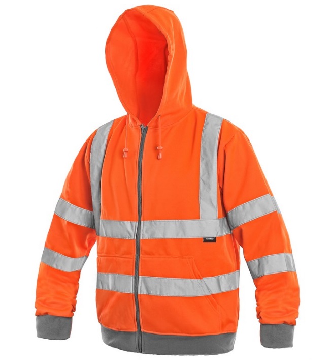 Reflexná mikina FROME oranžová