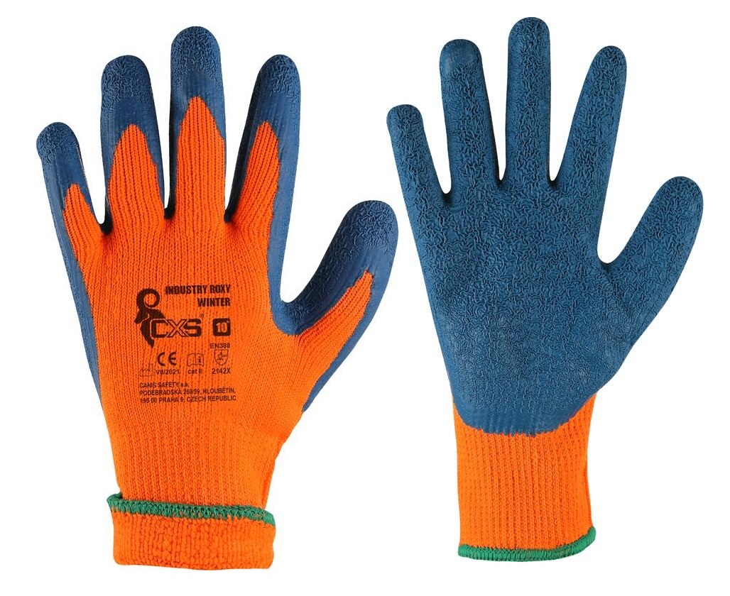 Zateplené pracovné rukavice ROXY WINTER INDUSTRY veľ. 10