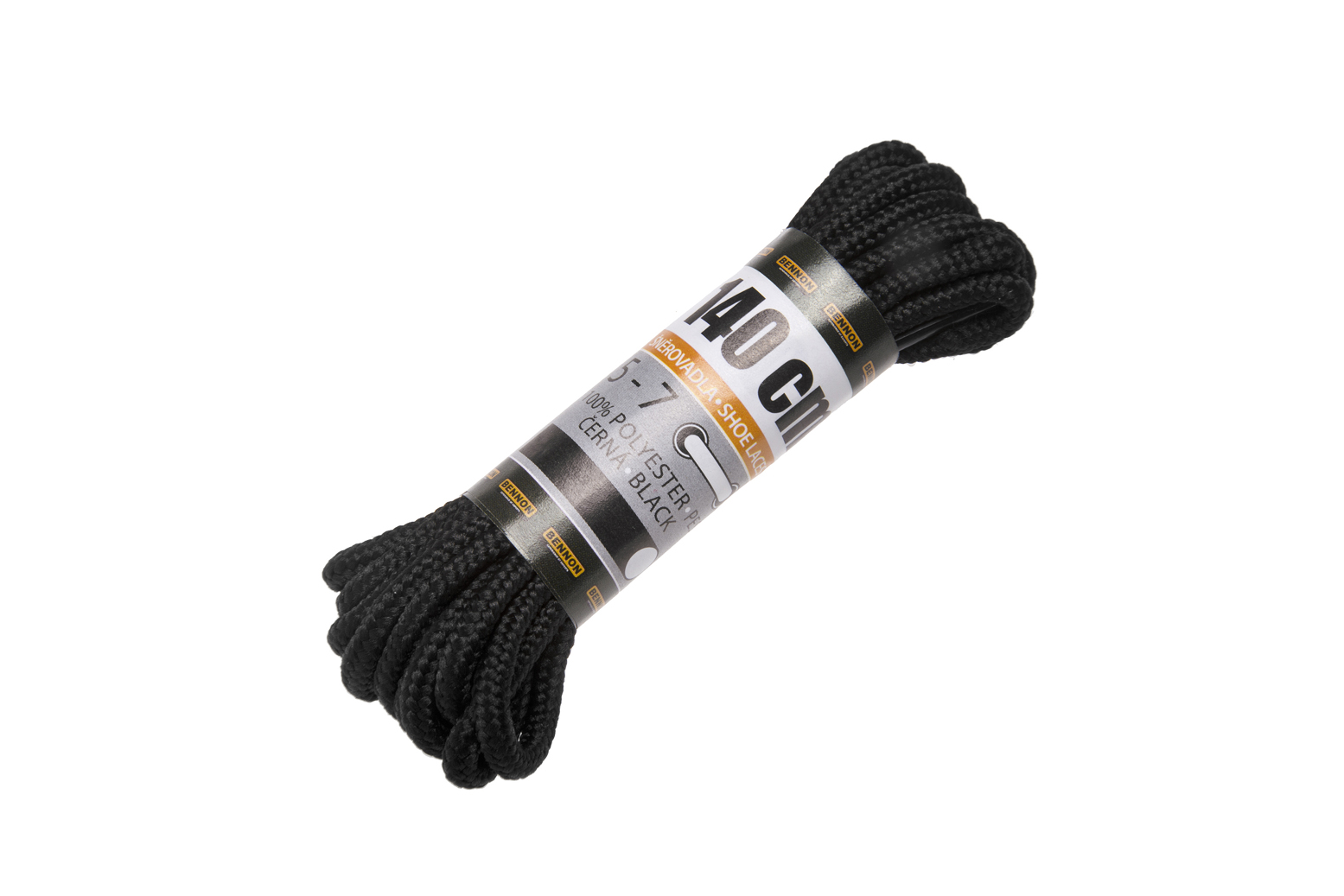 šnúrky LACES čierne 140cm