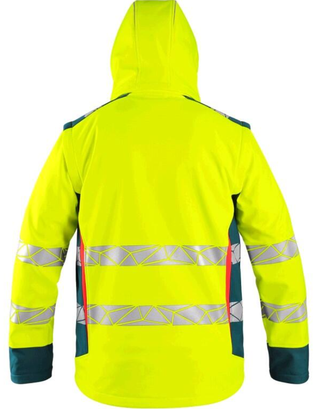 Bunda BEDFORD softshell reflex žltá