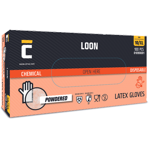 LOON rukavice jednorázové latexové