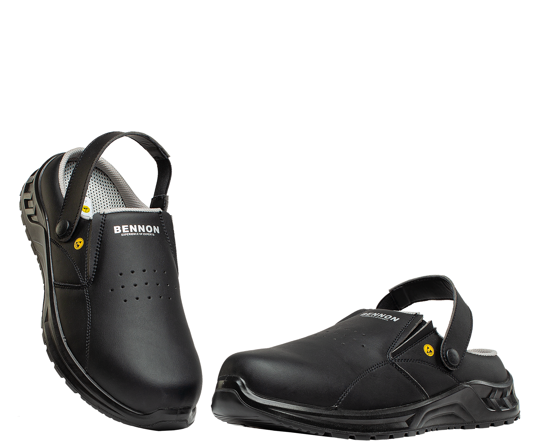 BLACK OB ESD SLIPPER