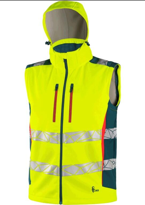 Bunda BEDFORD softshell reflex žltá