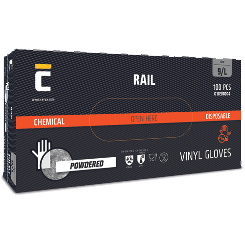 RAIL vinylové pudrované rukavice