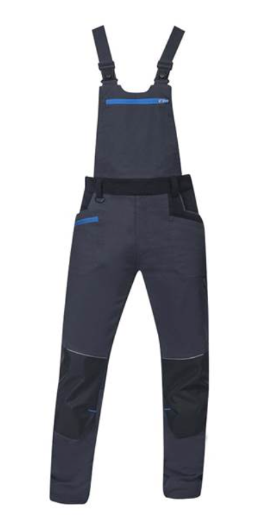 Nohavice na traky ARDON 4Xstretch tmavo sivé