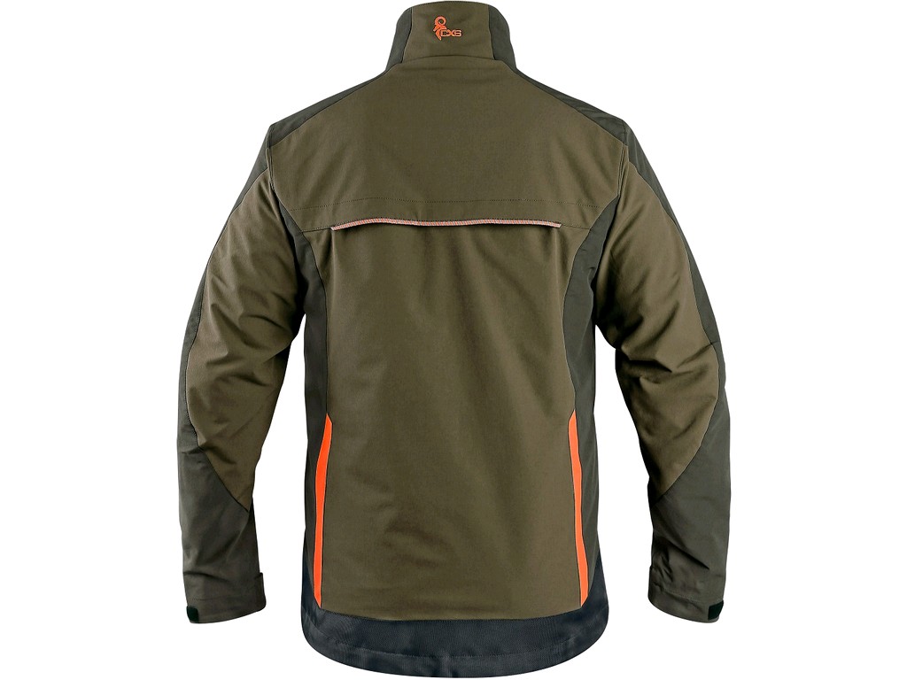 Montérková blúza  NAOS khaki-oranž