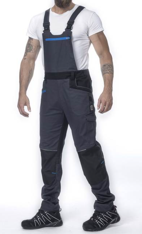 Nohavice na traky ARDON 4Xstretch tmavo sivé