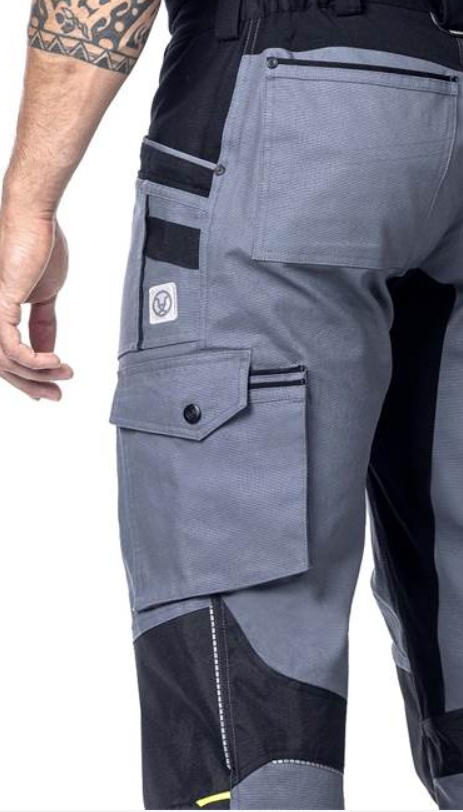 Nohavice na traky ARDON 4Xstretch sivé