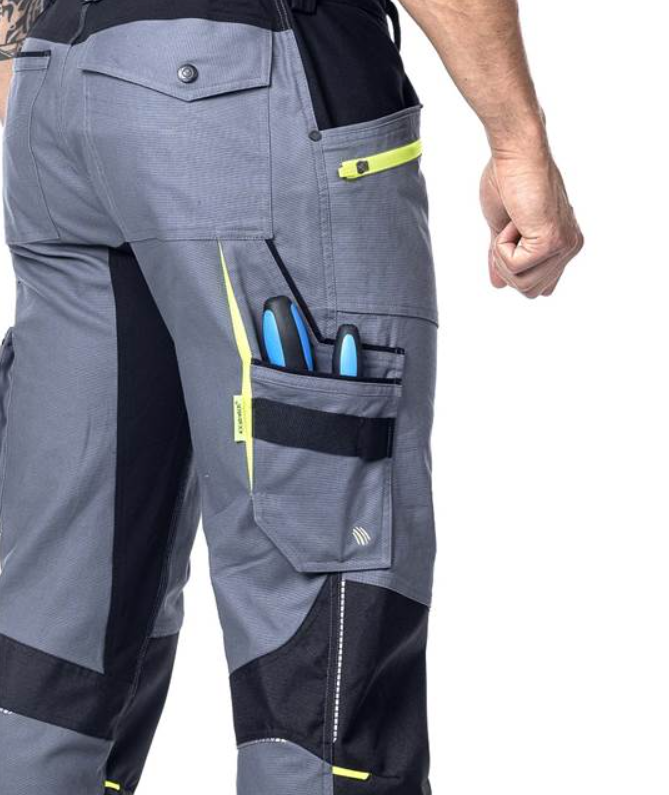 Nohavice do pása ARDON 4Xstretch sivé