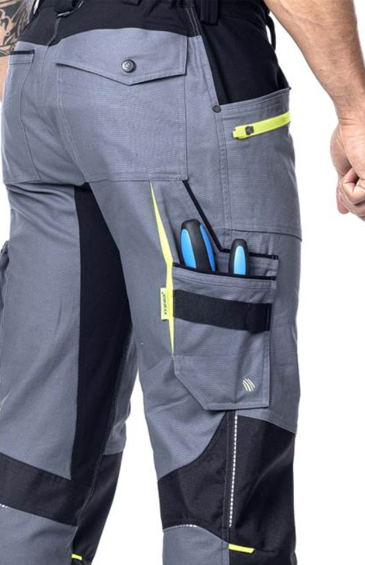 Nohavice na traky ARDON 4Xstretch sivé