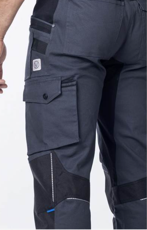 Nohavice na traky ARDON 4Xstretch tmavo sivé