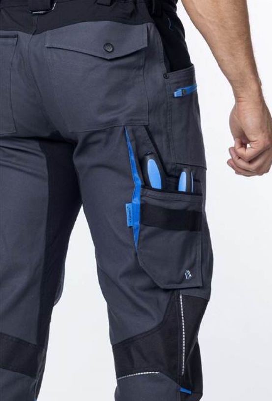 Nohavice na traky ARDON 4Xstretch tmavo sivé